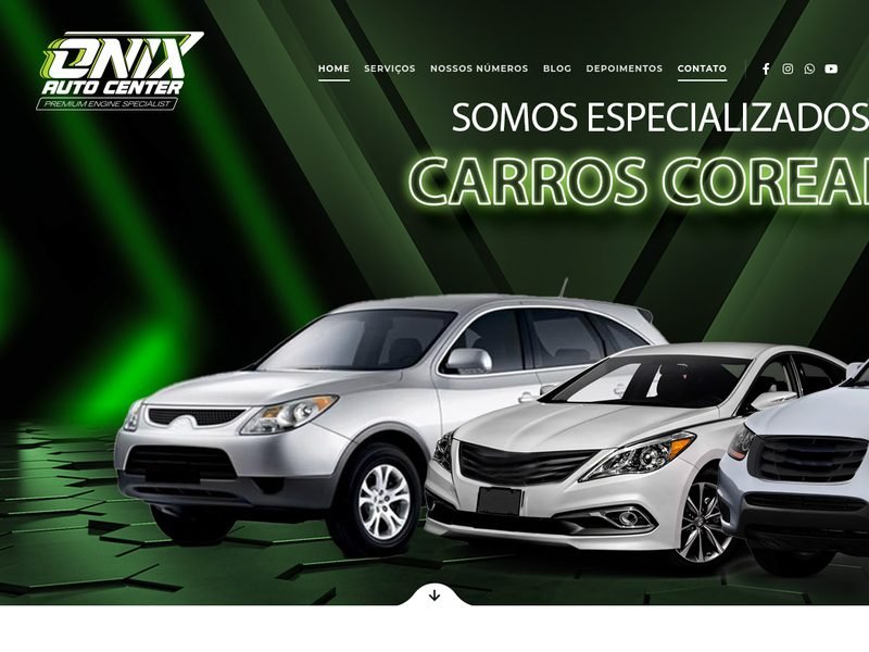 Prévia do site Onix Auto Center